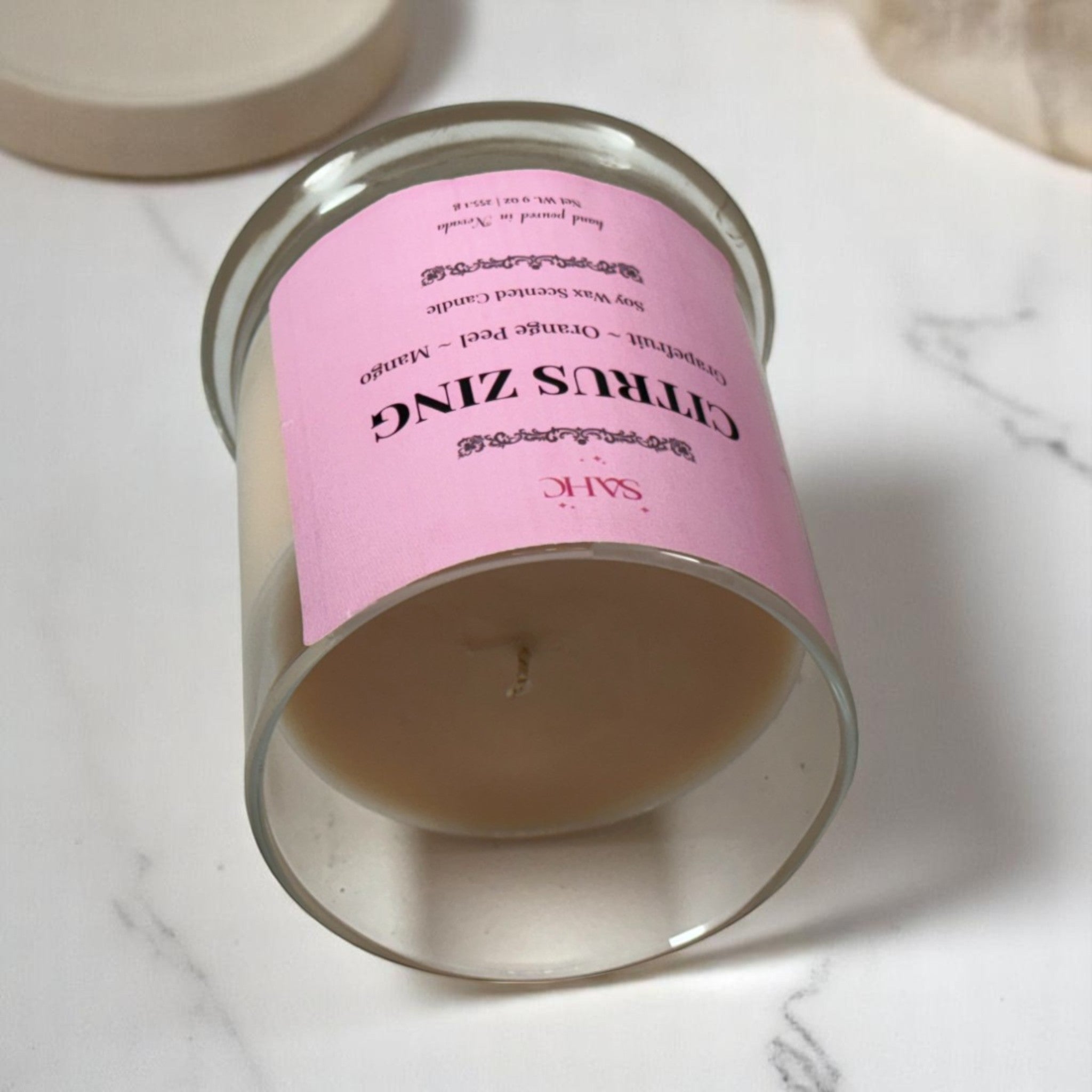 Citrus Zing Scented Soy Candle